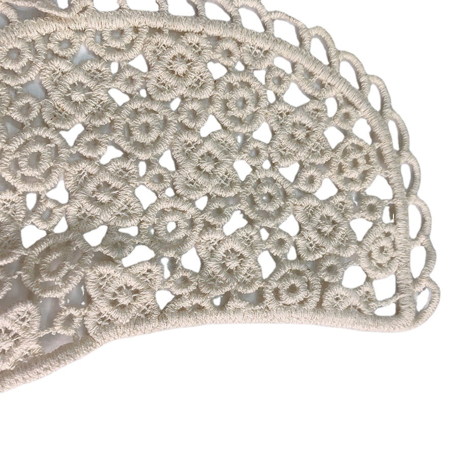 Hollow Lace Flower Embroidery Decorative Collar DIY apricot Lace Sewing Garment Accessories Cuff Cuff Pants Collar