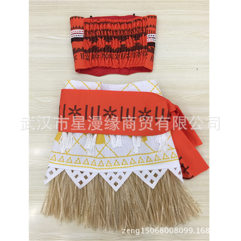 Picture of Moana Moana Moana cosplay Maui Children's Women's Clothes Children's Clothes Princess Clothes