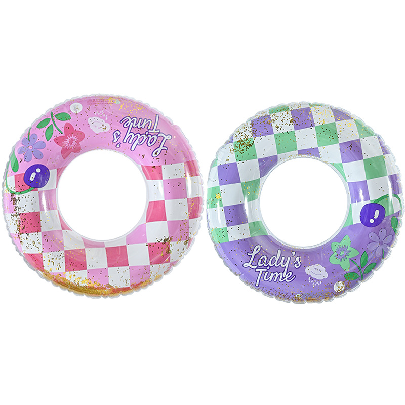 Picture of Factory wholesale children's swimming ring crystal inflatable lifebuoy thickened single-layer double airbag underarm adult swimming ring