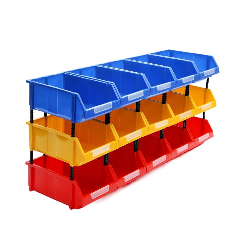 Combination type oblique mouth parts box thickened plastic screw element box multi-color multi-size vertical combination parts box