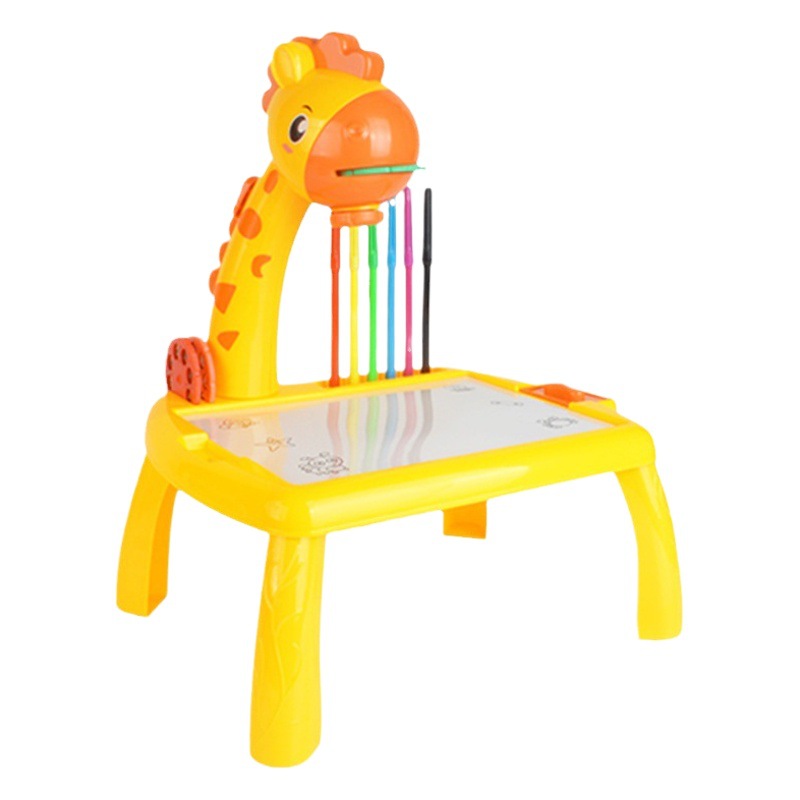 Cross-Border Wholesale Hot-Selling Children's Projection Drawing Board Enlightenment Early Education Drawing Board Table Painting Graffiti Painting Toddler Toys