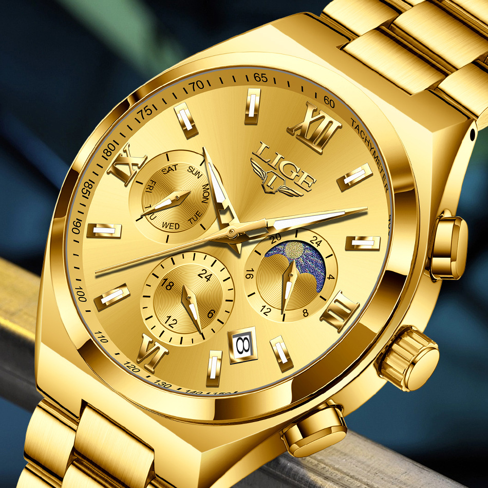 Picture of LIGE/LIGE Watch Cross-border Hot-selling Multifunctional Waterproof Quartz Watch Luminous Men's Watch Men's Watch