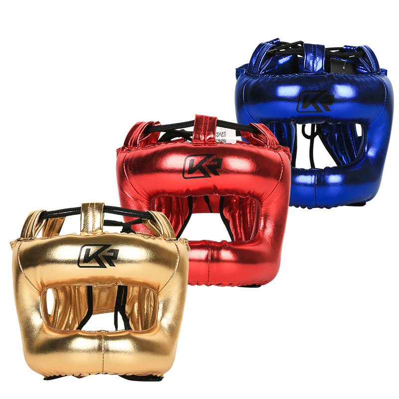 Picture of Cross-border Boxing Head Protector Beam Closed Fighting Helmet Fully Enclosed Sanda Fighting Training Protector Adult