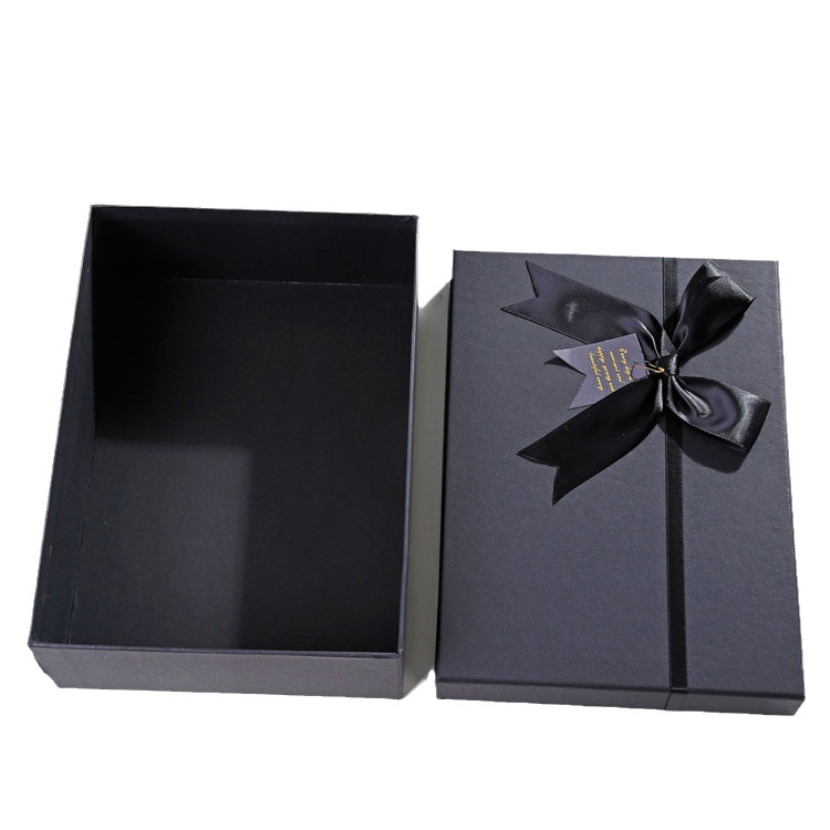 Picture of Empty Gift Box Ins Large Bow Christmas Gift Box Lid and Base Box Scarf Birthday Gift Packaging Box