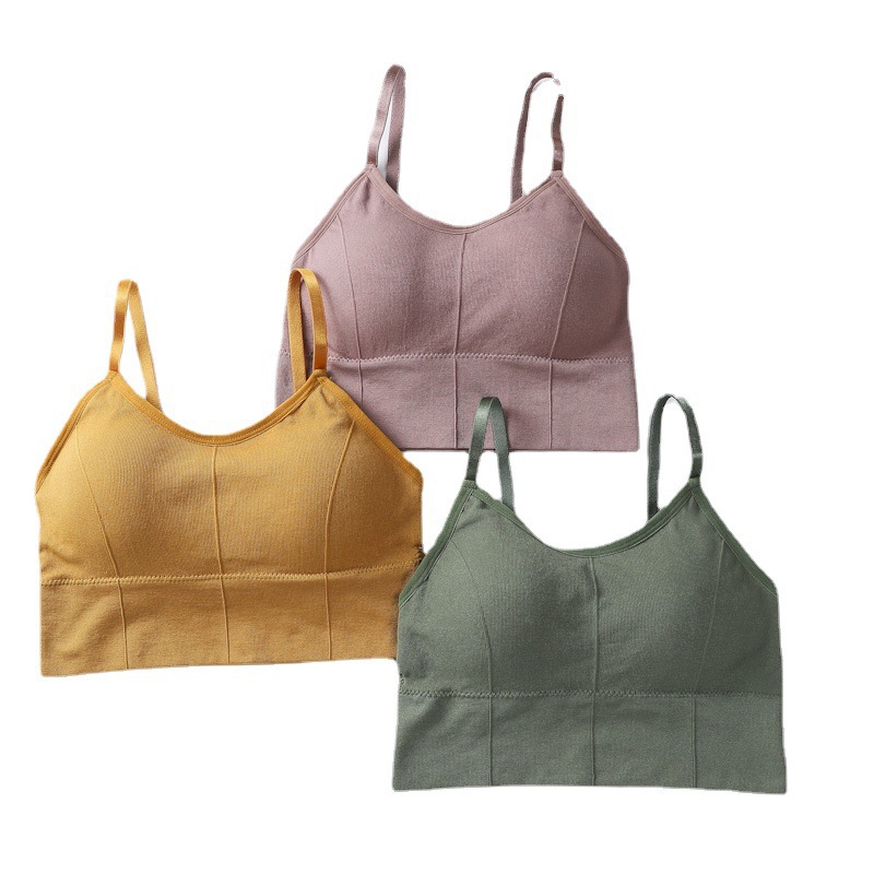 Picture of Women's wrapped chest card beauty back strap seamless underwear base inner tube top girl sports vest cross-border wholesale