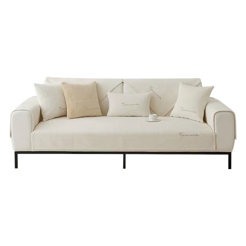 Winter Milk Velvet Sofa Cushion Non-slip Thickened Winter Plush Cushion Simple Modern Sofa Cover Cover Cloth Towel