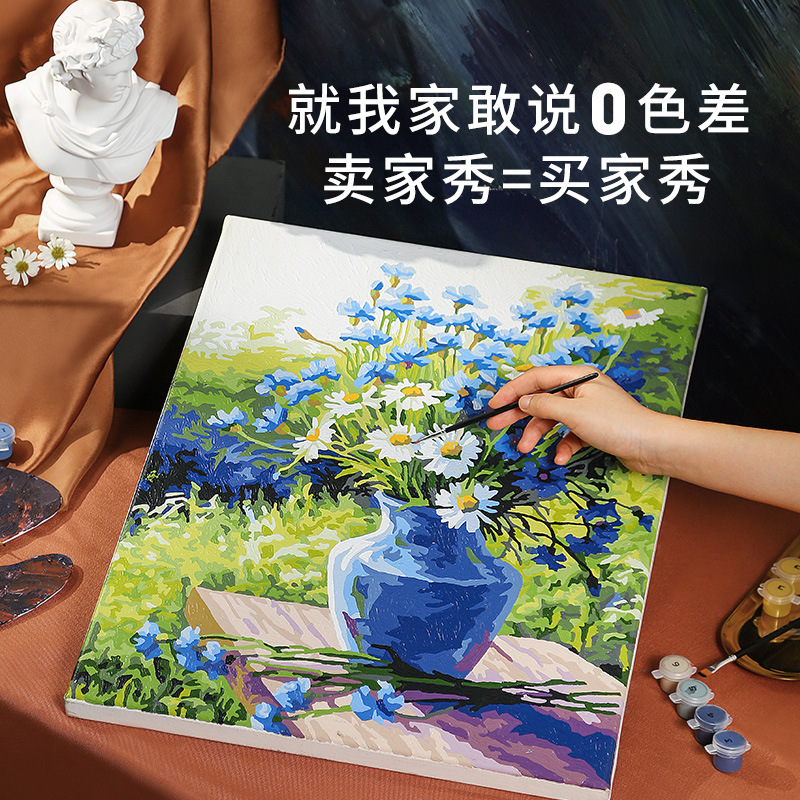Picture of Source Manufacturer Digital Oil Painting DIY Hand-Painted Filling Paint Painting Handmade Coloring Boredom Relief Acrylic Painting Wholesale