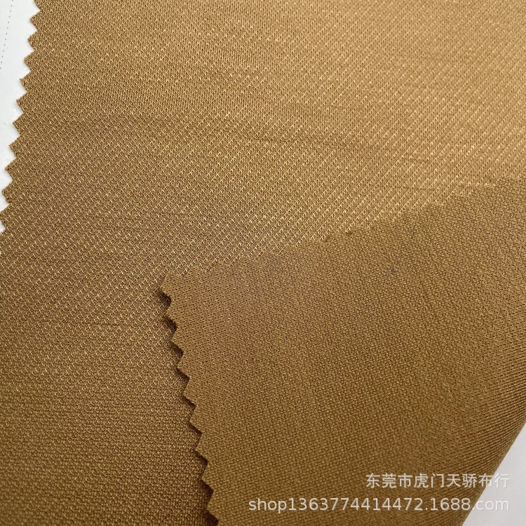 Spot supply of knitted rib cloth 310g 50s twill Roman knitted brocade cotton twill rib stand fabric