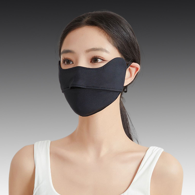 Picture of New 5D cartilage support three-dimensional sunscreen mask anti-ultraviolet breathable ice silk cool sense sunshade outdoor