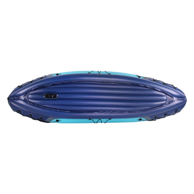 In stock supply single double inflatable canoe kayak assault boat fishing boat portable foldable rubber boat