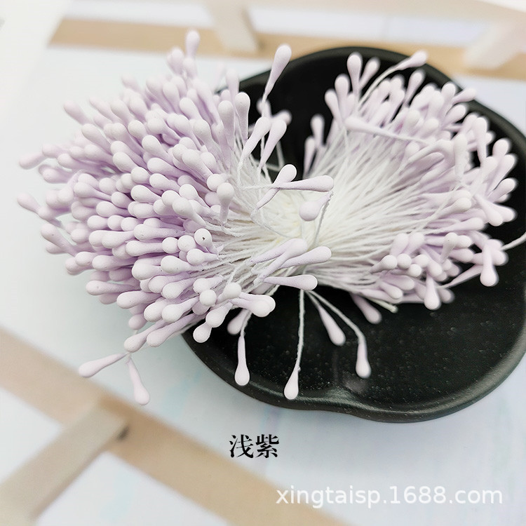 Picture of Wholesale Korean Style Handmade DIY Hair Accessories High Simulation Flower Stamens Material 2mm Matte Round Match Head Flower Heart Flower Stamens
