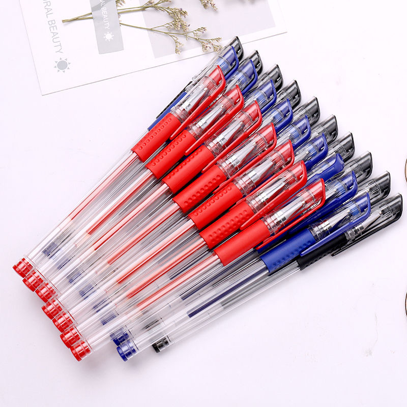 Picture of Office supplies European standard gel pen plastic student sign pen black 0.5mm bullet brush pen wholesale