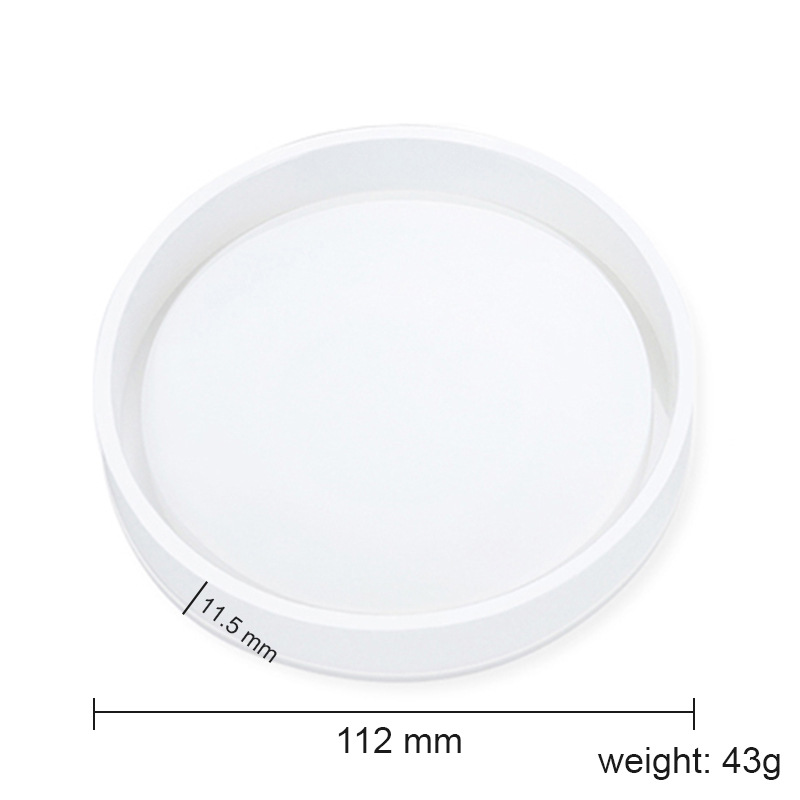 Picture of Glue Dripping Mold Round Hexagonal Square Coaster Handmade Crystal High Permeable Resin Silicone Mold Ornaments