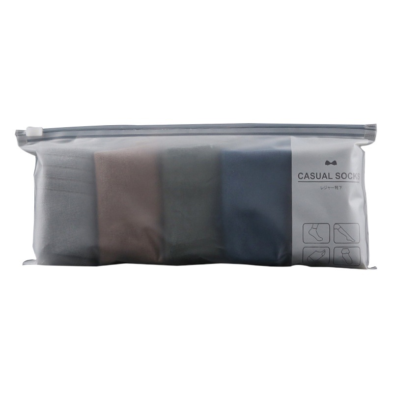 Spot wholesale Socks Socks packaging boat Socks packaging bag PE frosted material horizontal and vertical version of a variety of specifications optional