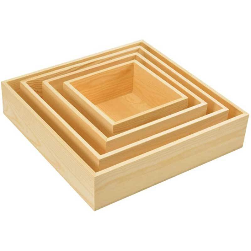 Wooden Desktop Storage Box Simple Jewelry Storage Box Uncovered Wooden Box Cosmetic Storage and Finishing Wooden Box