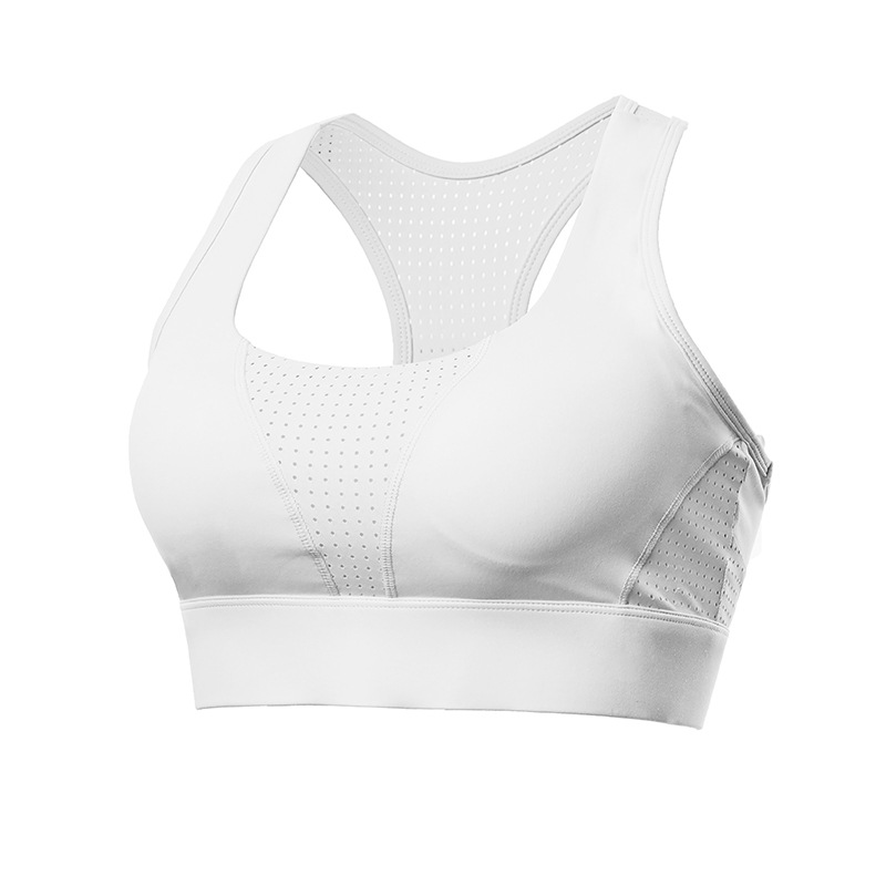 Picture of Cross-border Integrated Large Size Sports Underwear Women's Shock Absorbing Fixed Cup Yoga bra Mesh I-back Fitness bra