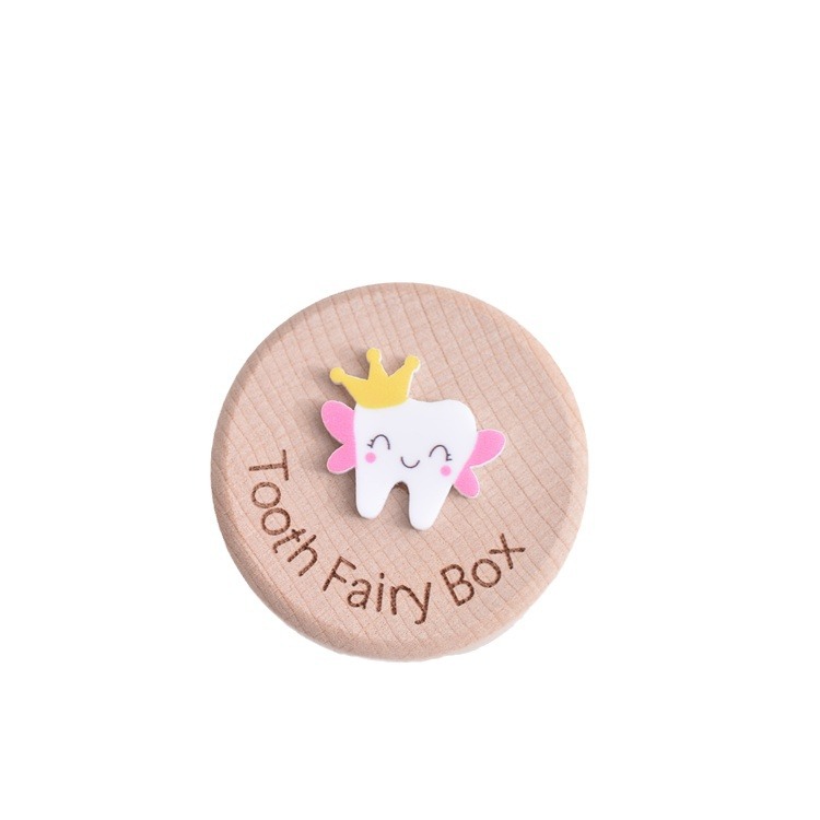 Picture of Wooden Children's Teeth Box Creative Children's Wooden Storage Teeth Storage Box Multi-specification Commemorative Collection Box