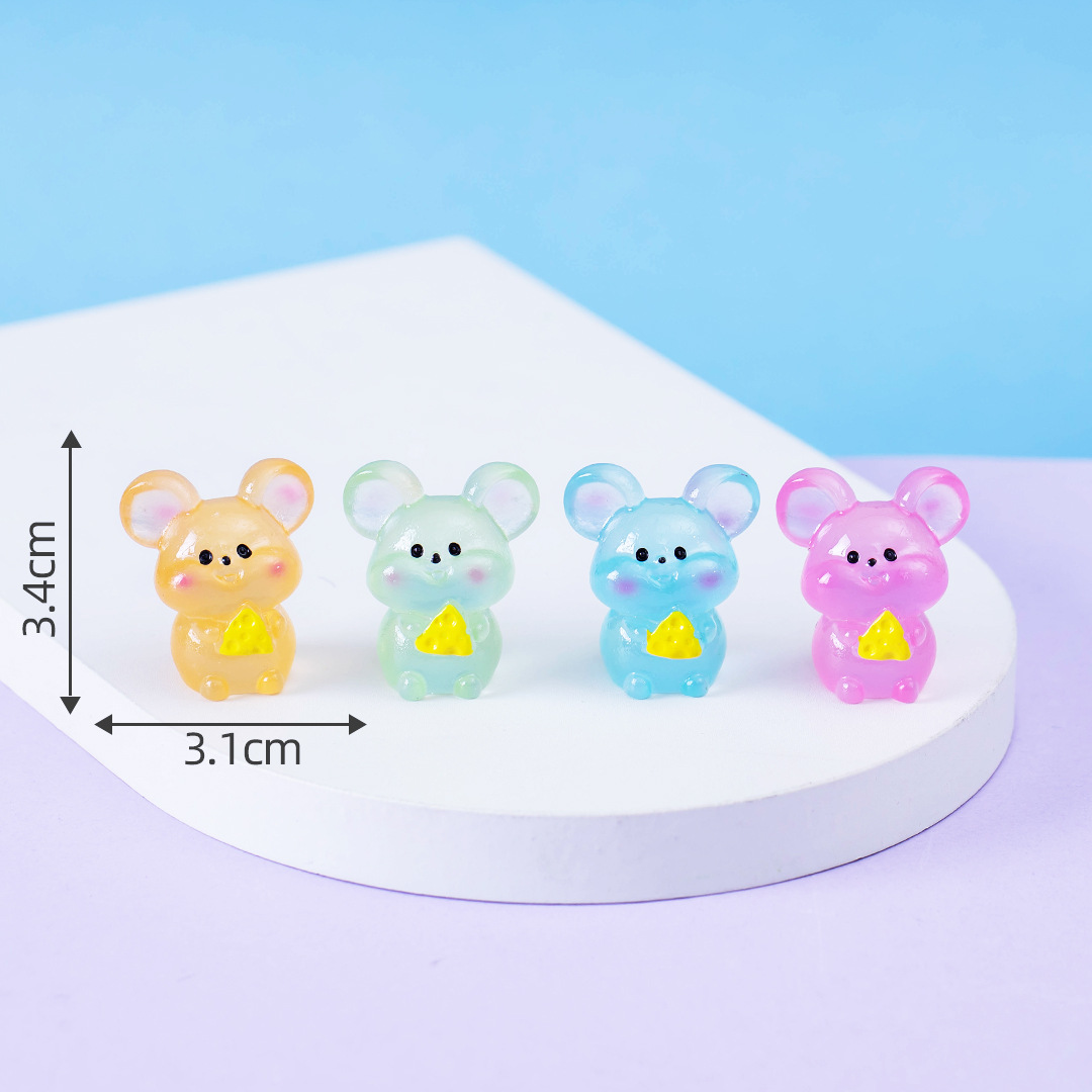 Picture of Micro landscape creative cute luminous twelve zodiac animal doll decoration accessories car desktop small ornaments
