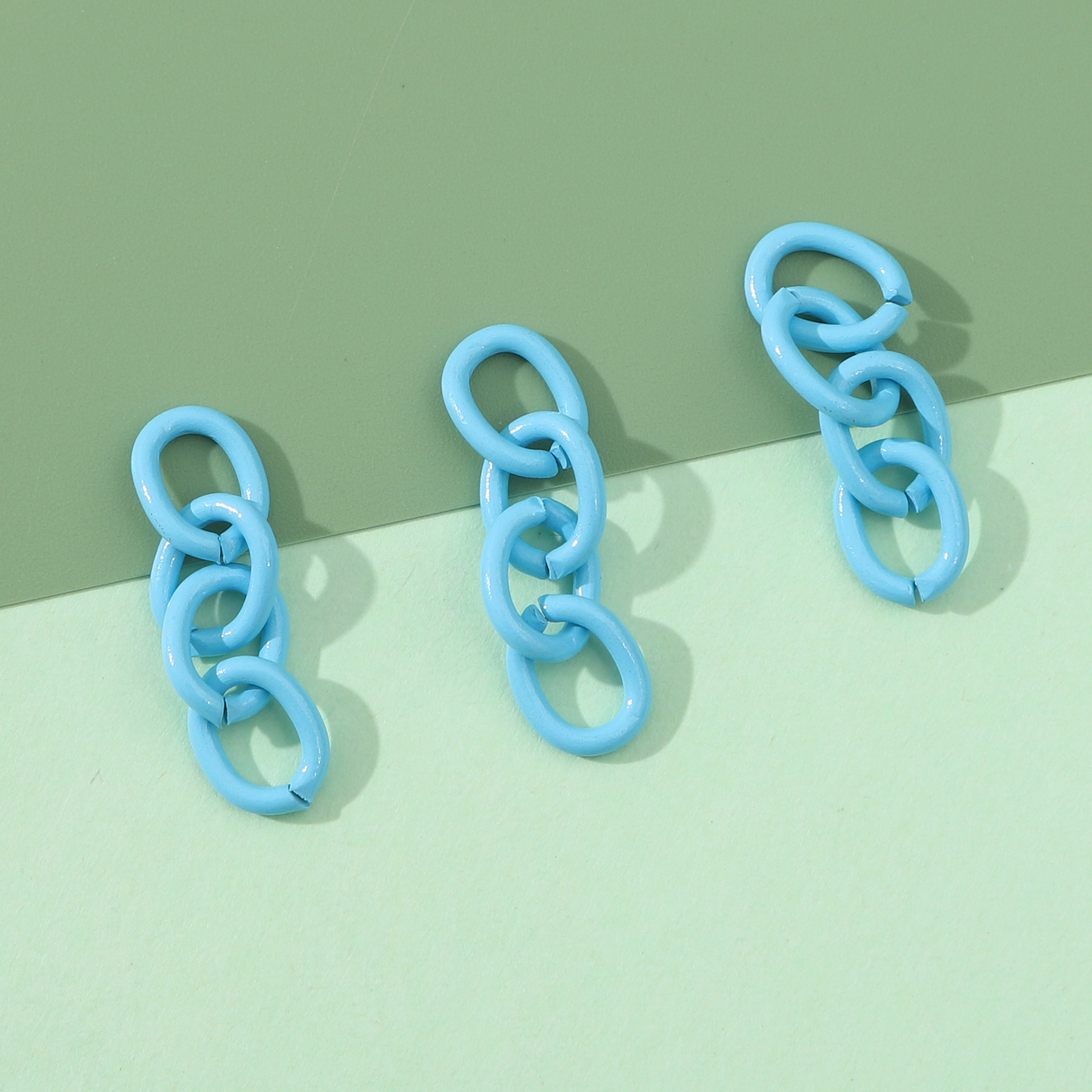 Picture of AliExpress color iron paint 4 section chain extended chain tail chain bag small pendant ring accessories handmade DIY materials