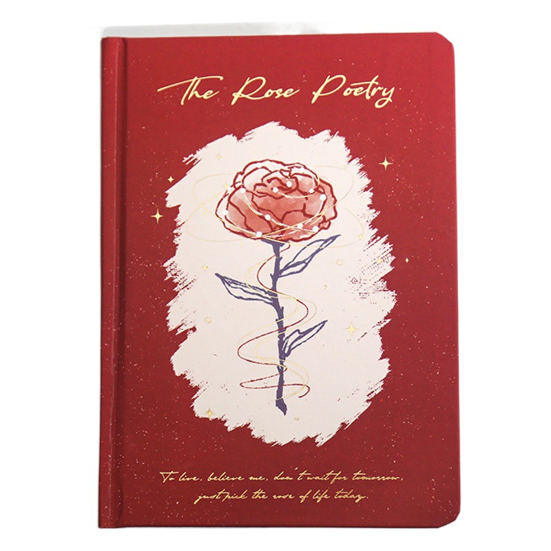 Mr. paper hard surface hardcover rose epic series small fresh hand painted plant flower illustration hand book