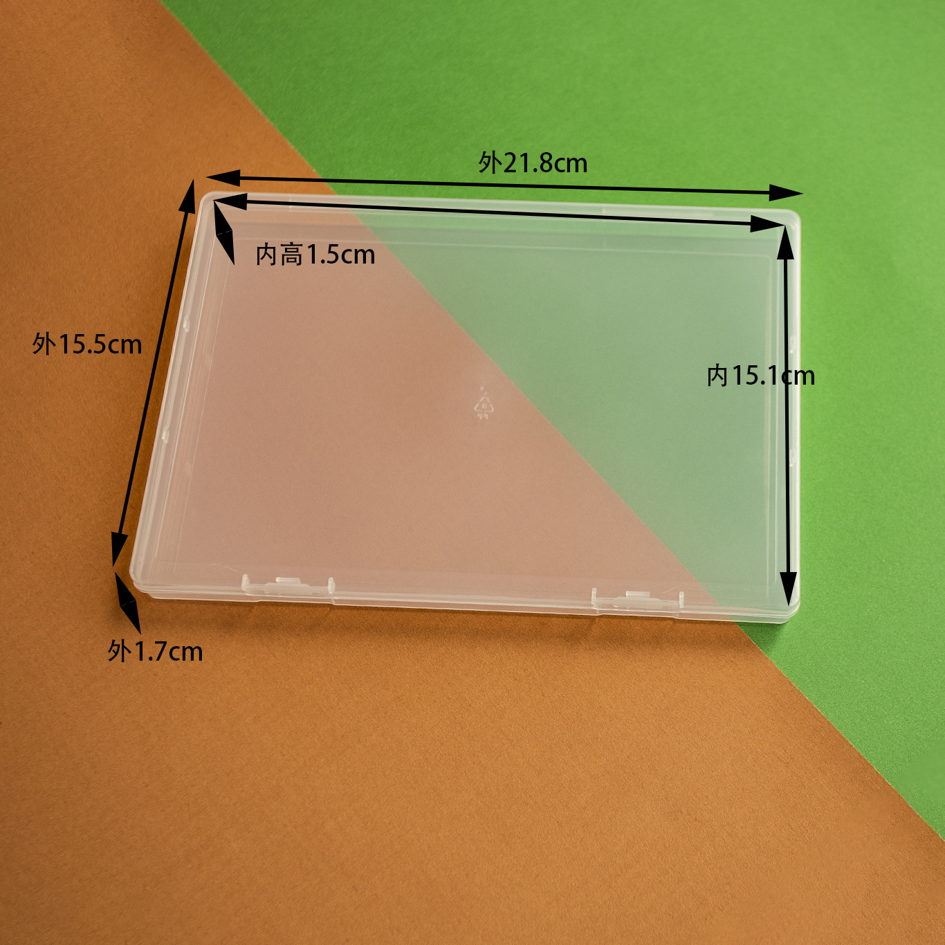 Picture of Foreign trade 1.8cm cross-border plastic packing box PP jewelry parts square box Amazon flat box transparent transparent rectangular