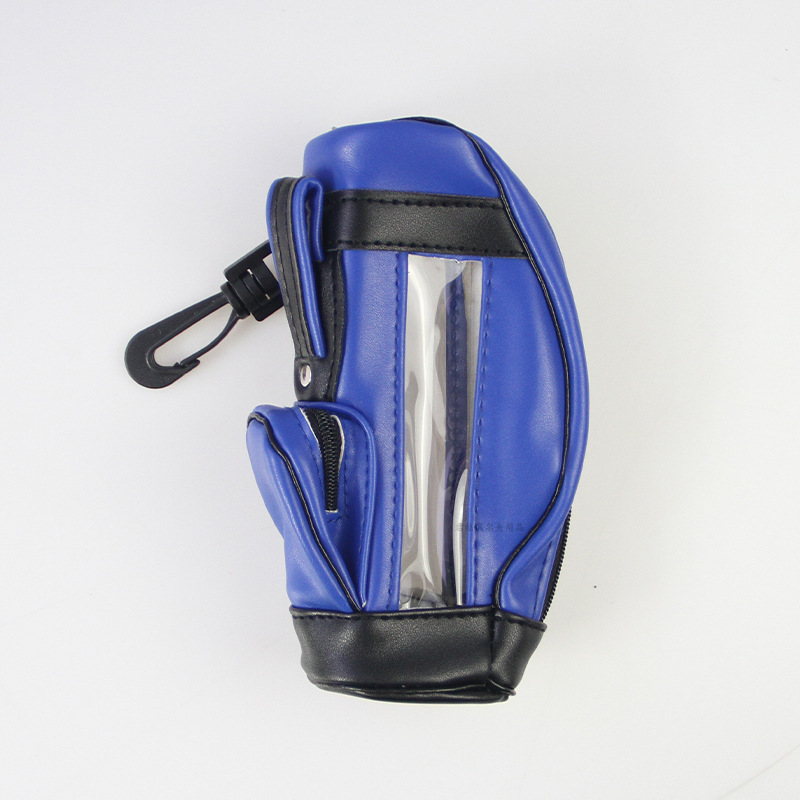 Picture of Golf ball bag PU waterproof fabric nylon material can hold 3 balls golf ball 5 color mini ball bag
