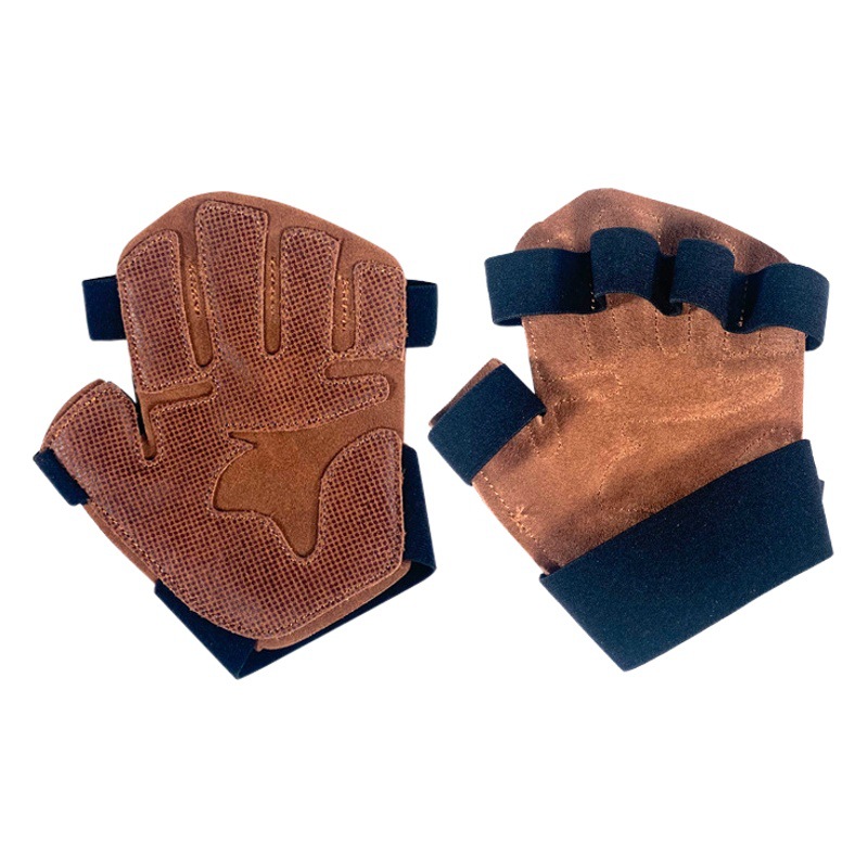 Cowhide Fitness Non-slip Gloves Men's Equipment-pull-up Horizontal Bar Training Women's Anti-cocoon Weightlifting Gloves