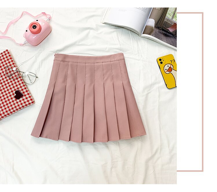 Picture of Factory Outlet Amazon Foreign Trade Safety Pants Zipper Pleated Skirt JK Uniform Skirt Women Skirt Summer Skirt