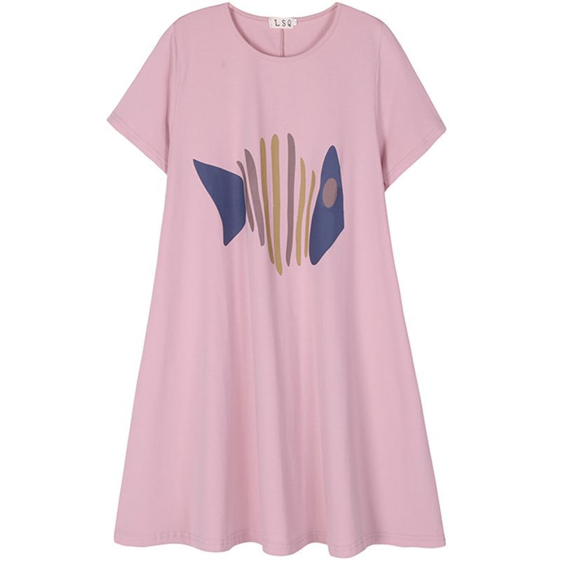 Picture of Maternity Spring and Summer Fashion Casual Base Shirt Thin New Loose Slimming Mid-Length Short-Sleeve Trendy T-Shirt Top