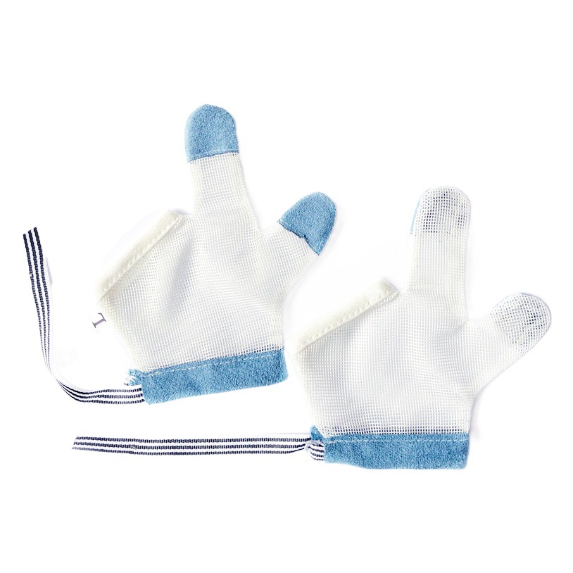 (1 pair) baby finger-biting gloves children thumb forefinger eating hand anti-bite baby correction artifact
