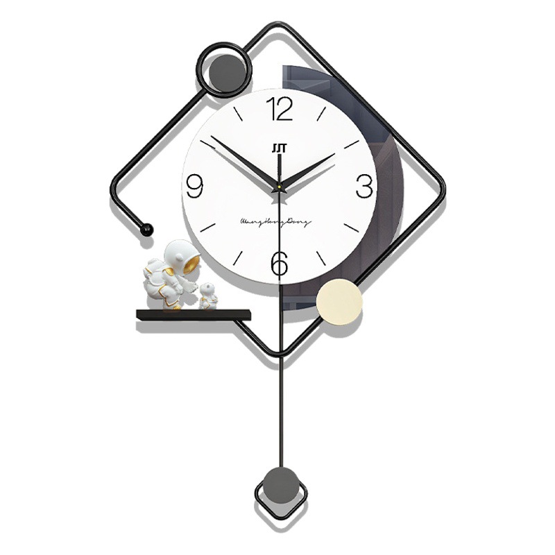 Modern personalized creative clock high-grade wall-mounted home dining room entrance background decoration hanging clock living room simple