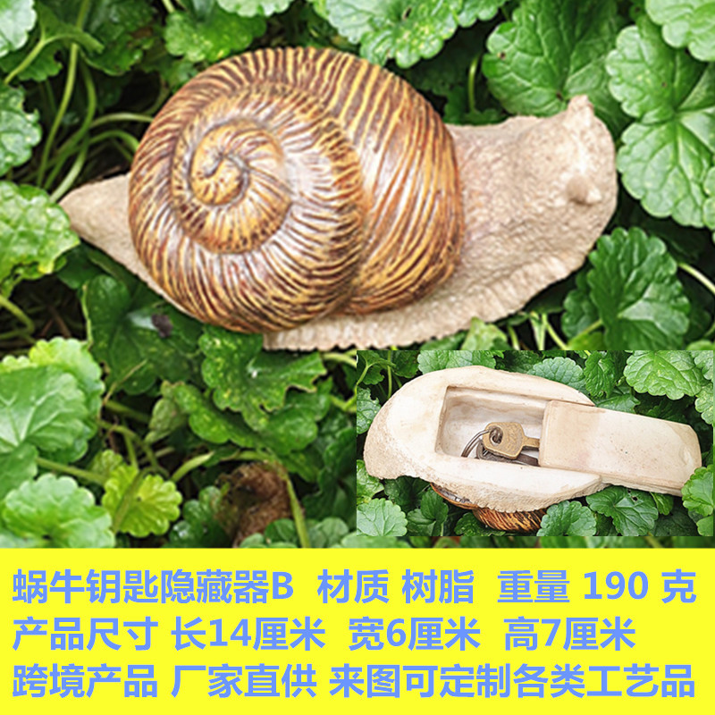 Picture of Cross-Border Garden Ornaments Resin Key Hidden Box Creative Outdoor Garden Ornaments Simulation Stone Key Hidden Box