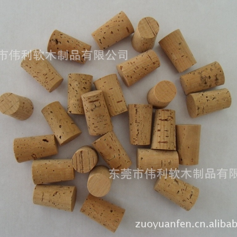 Supply natural cone wine cork log cork high quality export manual sealing stopper bottle stopper