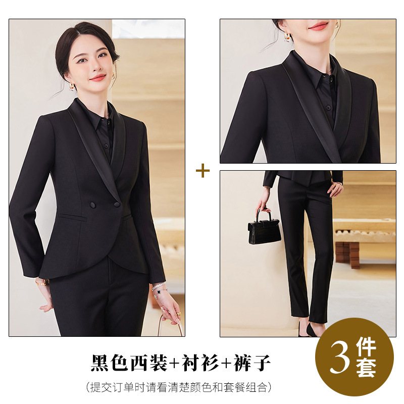 Picture of Temperament Suit Women's Long-sleeved Professional Suit Manager Dress Jewelry Store Work Clothes Teacher Interview Suit Two-piece Suit