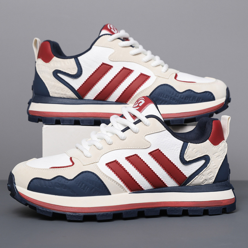 Extra large size men's shoes autumn and winter 2024 new sports casual Forrest Gump father shoes men's fleece-lined running travel shoes tide