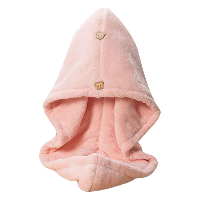 Double-layer thickened hair drying cap cute shower cap microfiber turban super absorbent quick-drying hair drying towel in stock