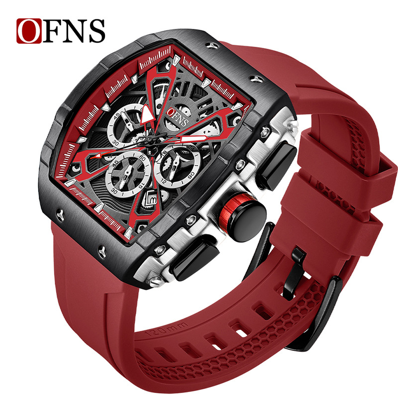 O'Fani's Foreign Trade Live Selling Business Watch Creative Barrel-shaped Personality Watch Waterproof Men's Quartz Watch