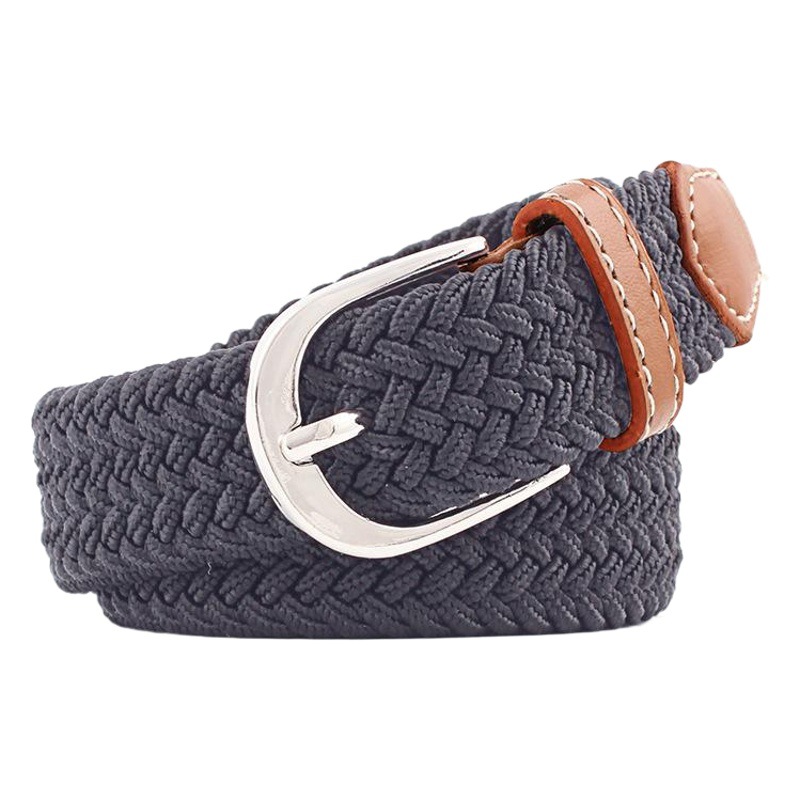 Unisex canvas belt canvas elastic thin belt young students woven canvas belt wholesale