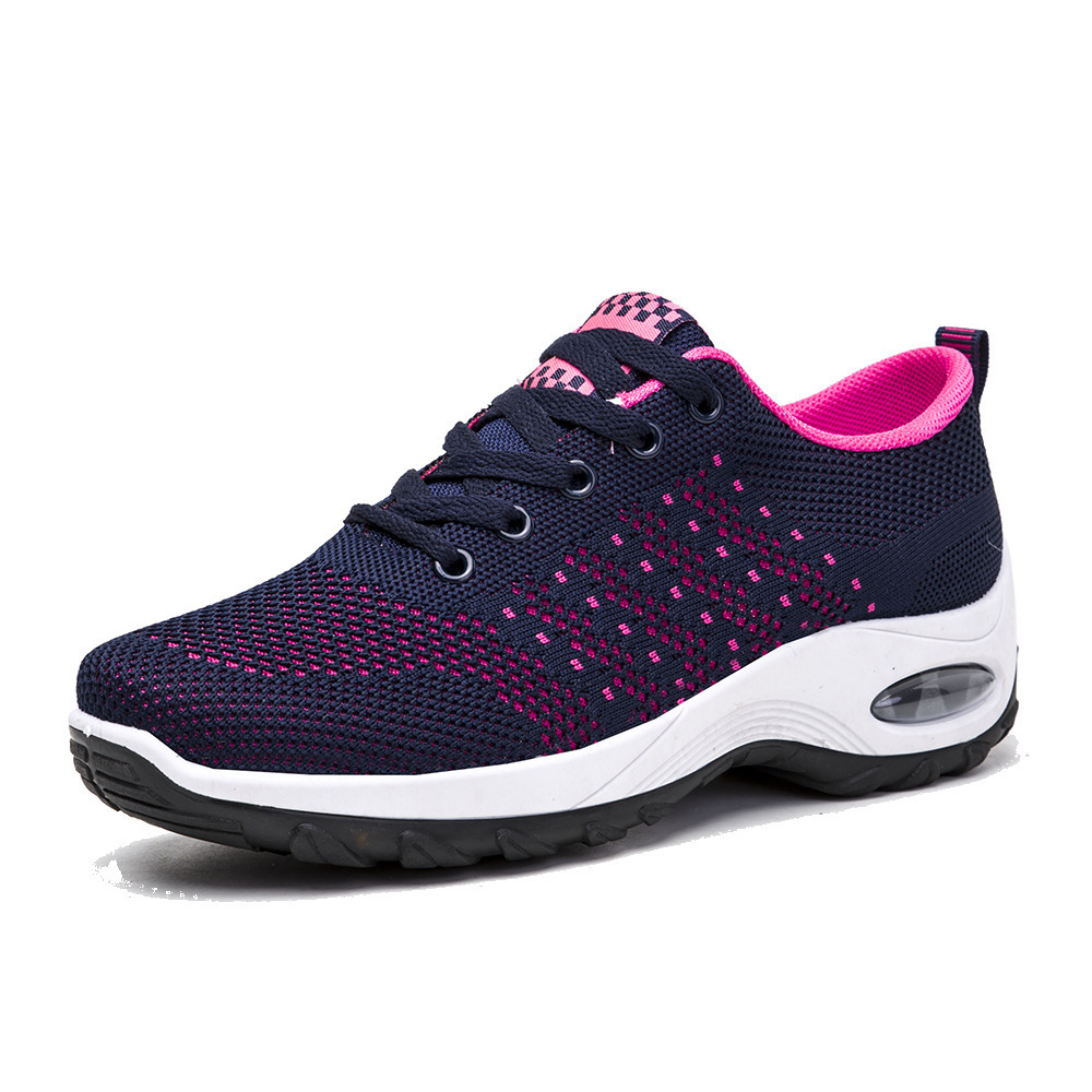 Picture of 2025 New Autum Style Fly-Woven Mesh Breathable Middle-Aged and Elderly Women's Shoes Casual Shoes Trbottomyy Thick-Soled Sports Shoes
