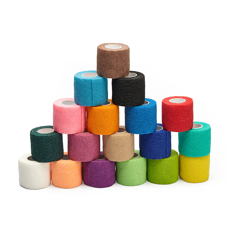 Picture of Factory direct protective self-adhesive elastic bandage color non-woven tattoo finger elastic bandage self-adhesive bandage