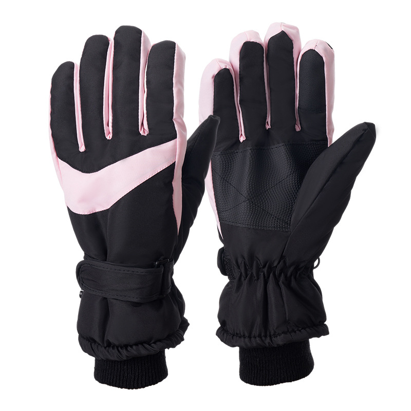 Picture of Strict selection winter ski gloves adult outdoor fleece-lined electric car riding gloves men's waterproof touch screen warm gloves