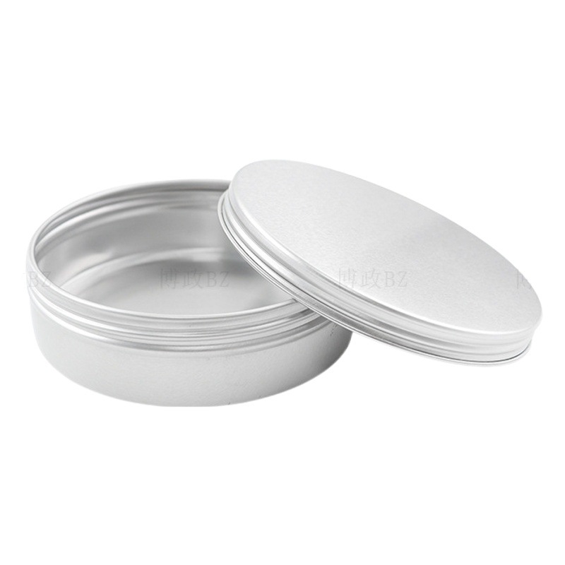 In Stock 150ml Aluminum Box 83*38mm Round Aluminum Box with Toothed Edge 150g Hair Wax Car Wax Shoe Polish Metal Aluminum Box