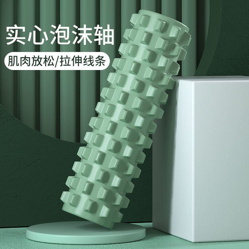 Solid Foam Roller Muscle Relaxer Slimming Leg Mace Fitness Massage Roller Roller Langya Yoga Column Equipment