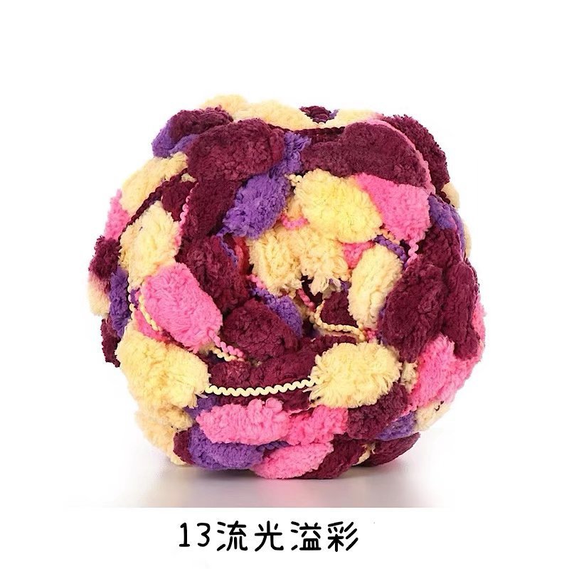 Picture of Ball ball ball ball pearl line Sangzi line 130g handmade DIY sofa cushion floor mat thick ball ball line wholesale