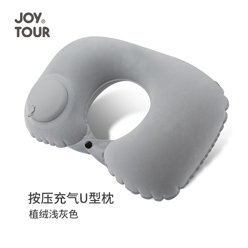 Picture of Neck U-shaped Pillow Inflatable U-shaped Pillow Women's Cervical Pillow Travel Portable Manual Pressing Inflatable Pillow Aircraft Pillow