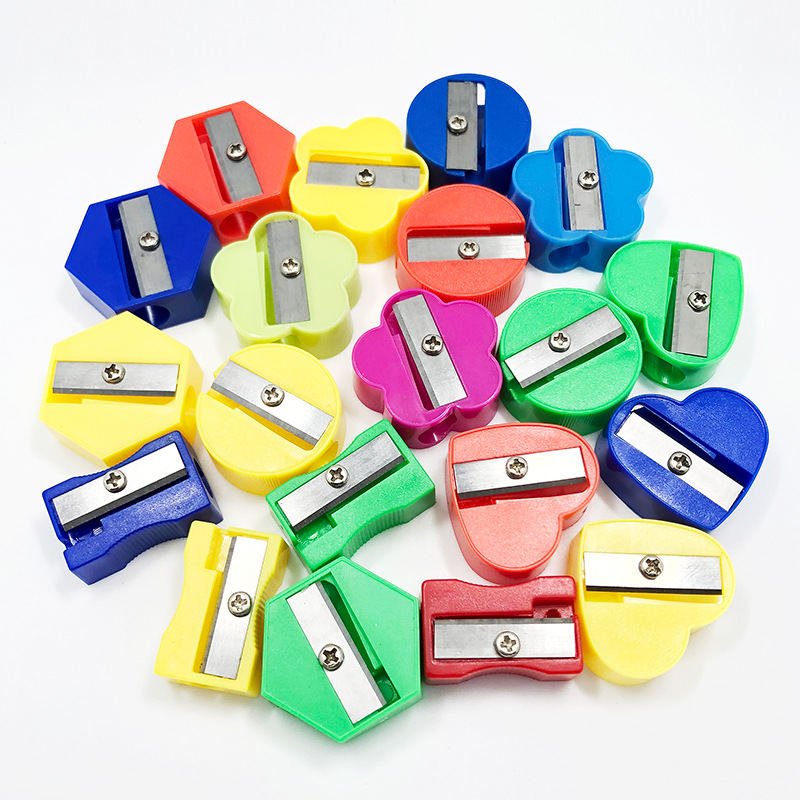 Picture of Mini Single Hole Multi-Color Small Pencil Sharpener Small Pencil Sharpener for Kidsren Primary School Students Pencil Sharpener Manual Plastic Pencil Sharpener