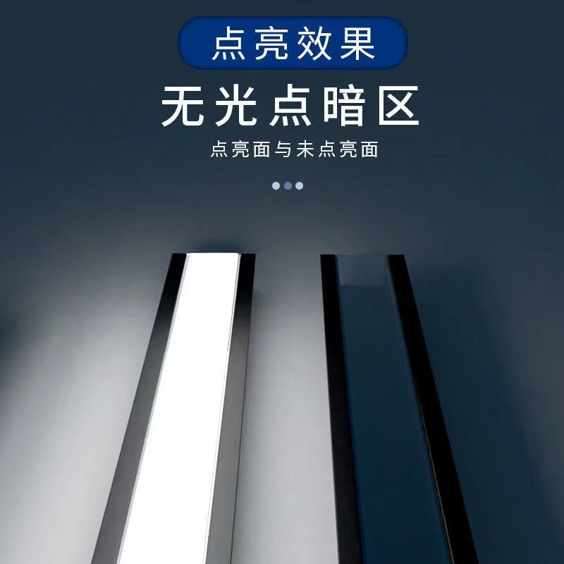 Picture of Led Linear Light Aluminum Alloy Light Trough Embedded Aluminum Trough U-Line Light Concealed Black Strip Light Ceiling Linear Light