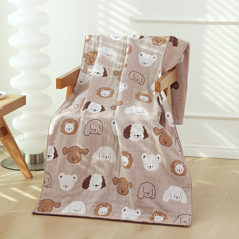 Picture of 2024 New 80X160cm Bath Towel Pure Cotton Gauze Unisex Household Absorbent Adult Cotton Large Bath Wrap Towel