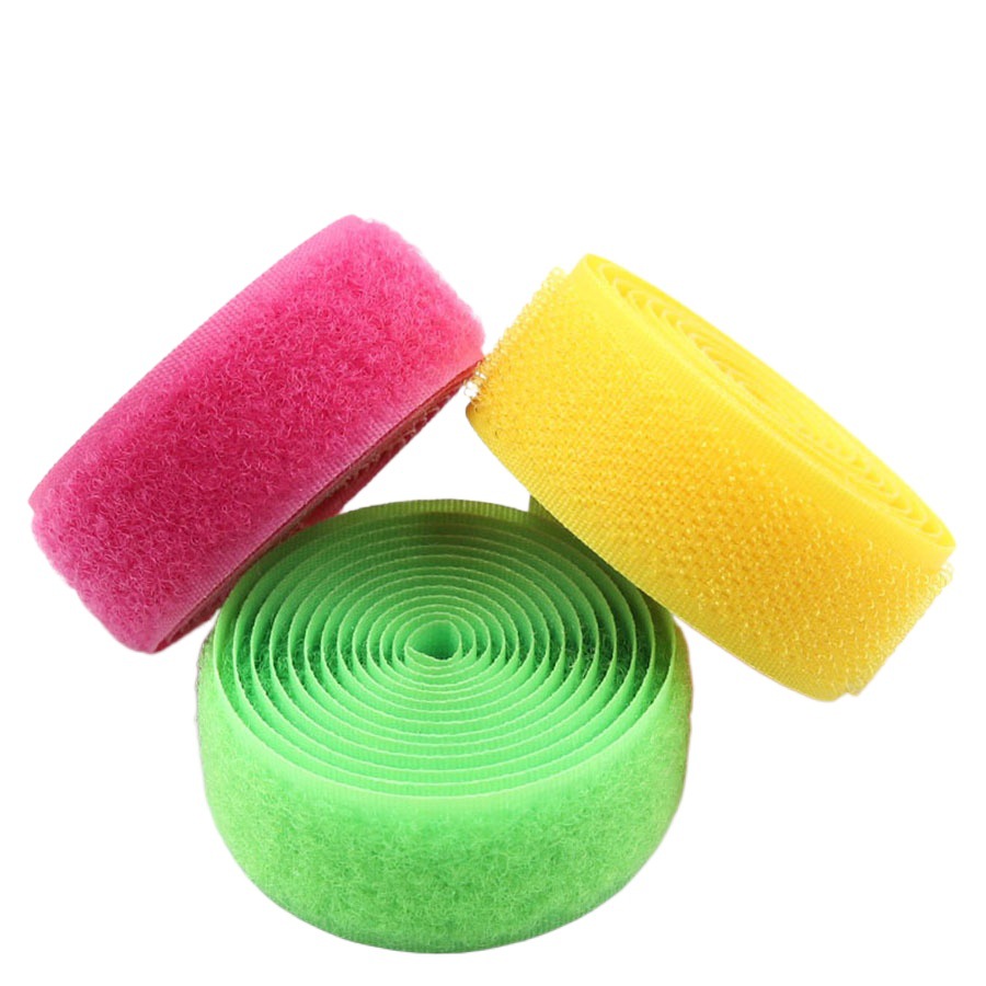 Velcro ribbon wholesale color Velcro buckle strap shoes and hats luggage clothing home textile Velcro ribbon strap