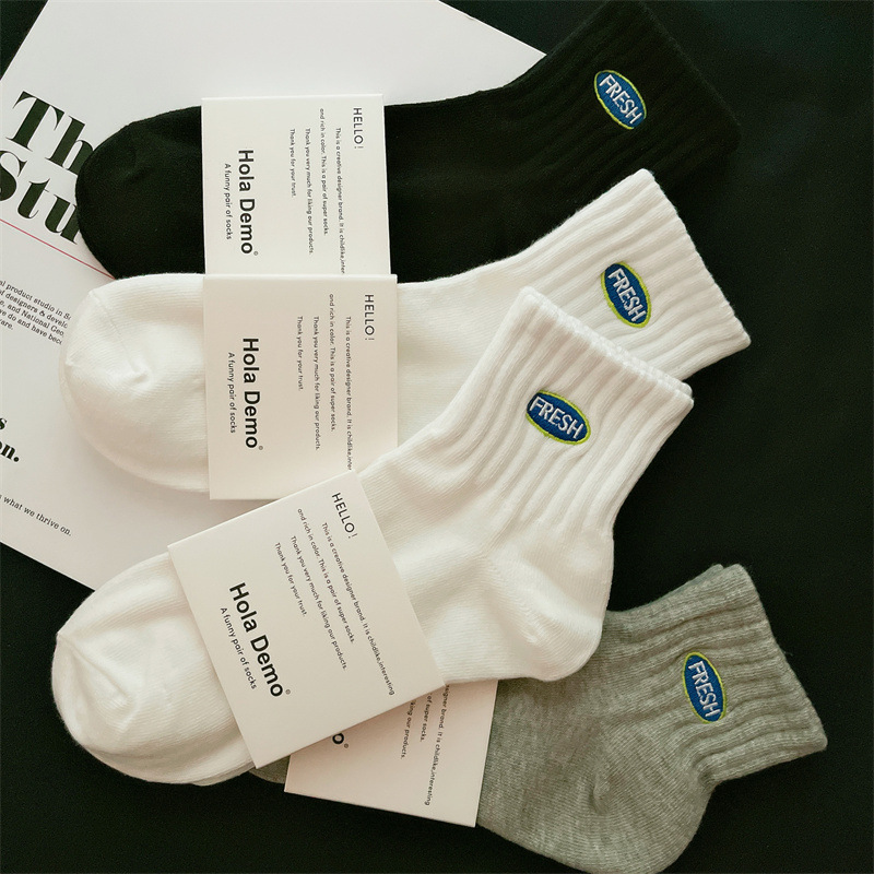 Socks for men and women spring and summer thin tube short socks cotton breathable Tide men's deodorant white basketball sports socks wholesale